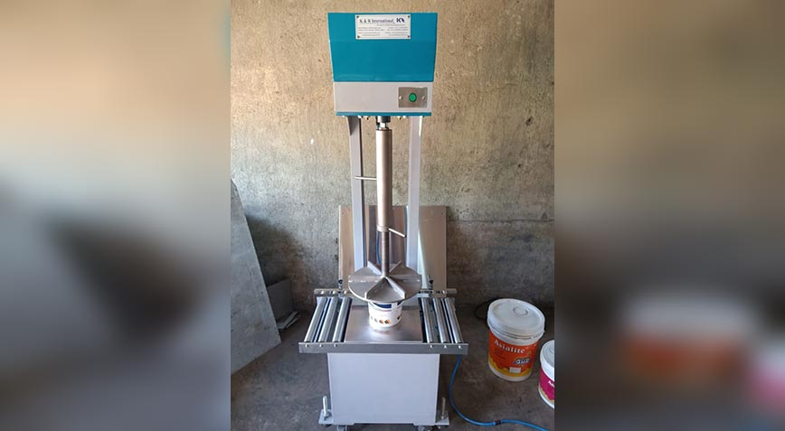 Semi Automatic Containers Lid Pressing Machine for 500ml to 5L