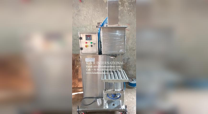 Semi Automatic Weigh Metric Bucket Pail Filling Machine for Liquids